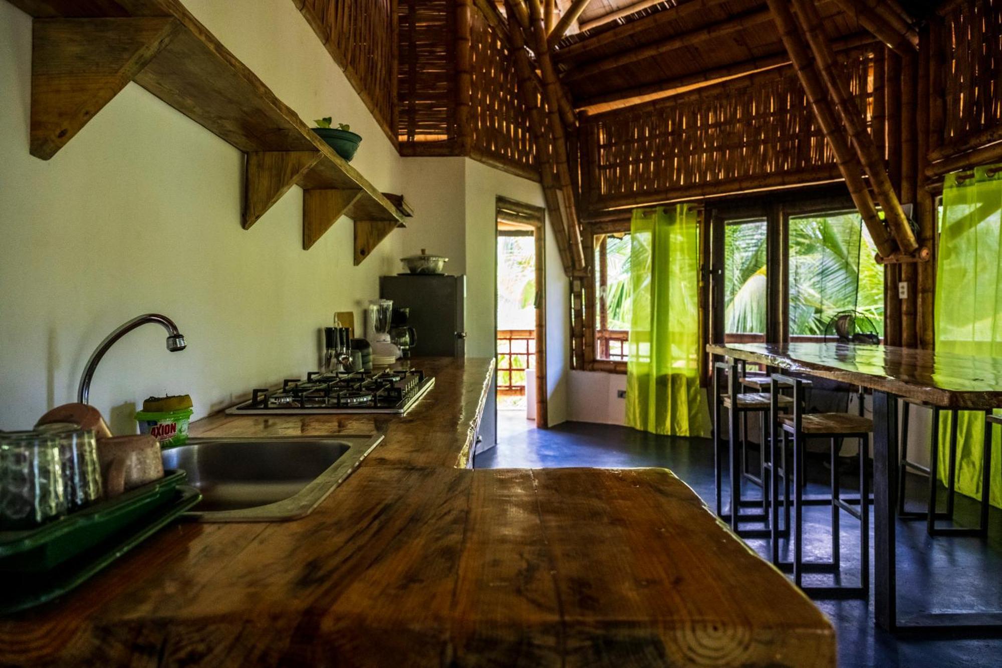 Eco-Lodge Deseo Bamboo Santa Catalina Bagian luar foto