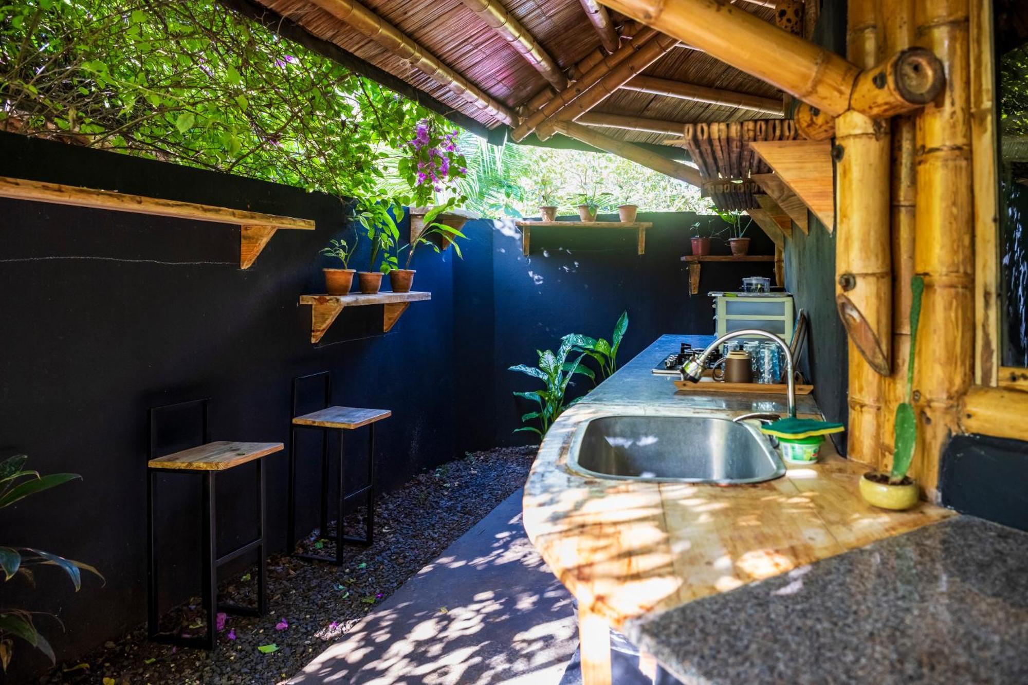 Eco-Lodge Deseo Bamboo Santa Catalina Bagian luar foto