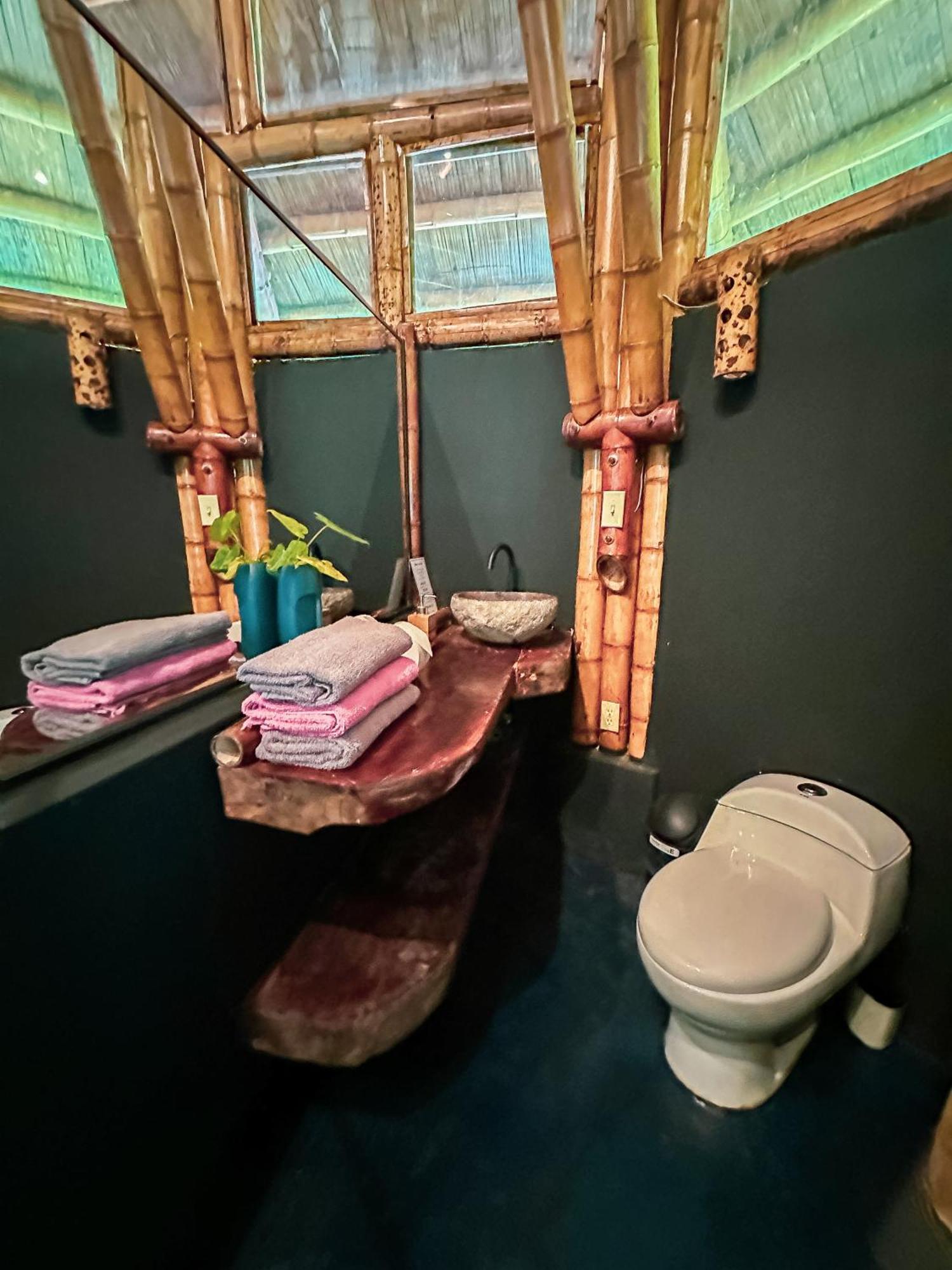 Eco-Lodge Deseo Bamboo Santa Catalina Bagian luar foto